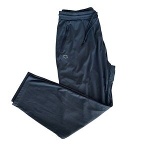 G Gradual Mens Athletic Training Jogger Pants Gray Blue Zipper Pockets XL